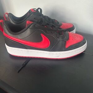 Nike Red and Black Athletic Shoes